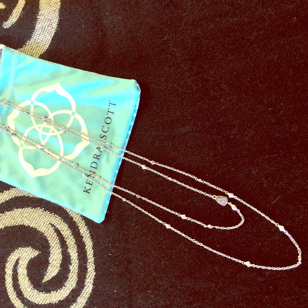 Kendra Scott Silver Double Long Strand